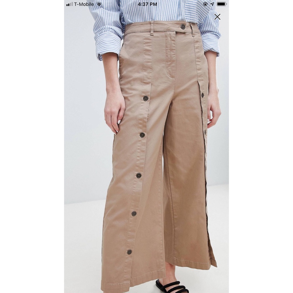 Wife leg pants